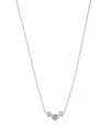 Eliot Danori Cubic Zirconia Mini Frontal Necklace, Created For Macy's In Silver