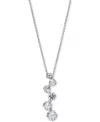 Eliot Danori Cubic Zirconia Pendant Necklace, 16" + 2" Extender In Silver