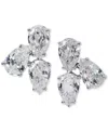 Eliot Danori Cubic Zirconia Stud Earrings In Silver