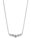 Eliot Danori Rhodium-plated Cubic Zirconia Statement Necklace, 16" + 2" Extender, Created For Macy's In Rhodium