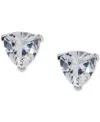 Eliot Danori Silver-tone Cubic Zirconia Stud Earrings, Exclusively At Macy's In Silver
