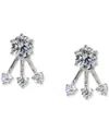 Eliot Danori Silver-tone Stone Jacket Earrings, Exclusively At Macy's