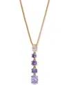 Eliot Danori Stone Lariat Necklace, 16" + 2" Extender, Exclusively At Macy's