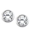 Eliot Danori Stud Crystal Earrings, Created For Macy's In Silver