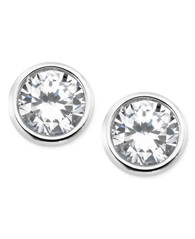 Eliot Danori Stud Crystal Earrings, Created For Macy's In Silver