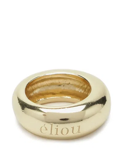 Eliou Amaya Engraved Ring In Gold