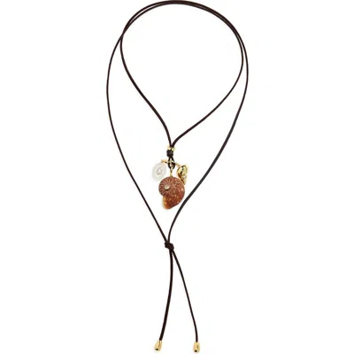 ELIOU ÉLIOU AREA CHARM LARIAT NECKLACE