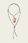 Eliou Area Charm Wrap Necklace In Black