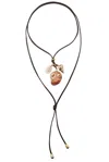 Eliou Area Charm Wrap Necklace In Black