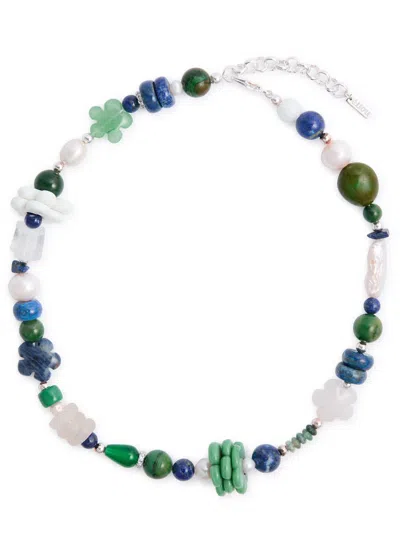Eliou August Beaded Necklace In Blue