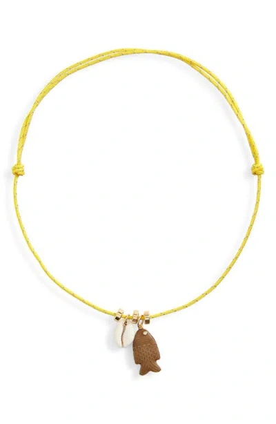 Eliou Éliou Bass Necklace In Yellow