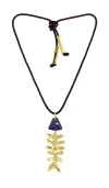 Eliou Bone Necklace In Metallic Gold
