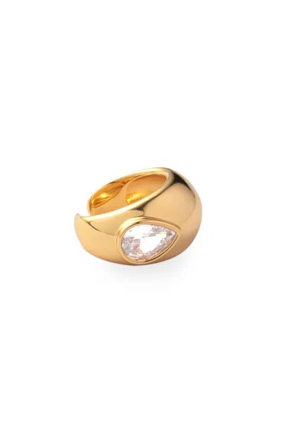 Eliou Éliou Charlotte Cubic Zirconia Ear Cuff In Gold