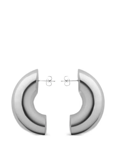 Eliou Chunky Hoop Earrings In Silver