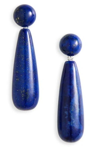 Eliou Éliou Cora Lapiz Lazuli Drop Earrings In Lapis