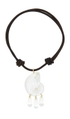 Eliou Cova Necklace In Brown & Clear