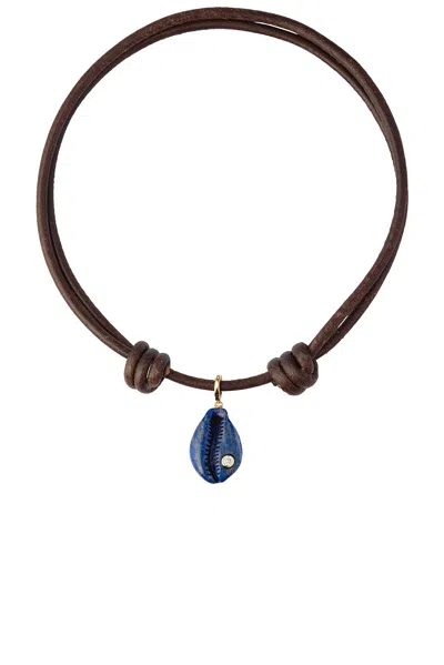 Eliou Cove Necklace In Lapis Lazuli & Cubic Zirconia