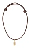Eliou Cove Shell Necklace In Brown