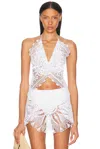 Eliou Danni Doily Top In White