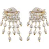 Eliou Éliou Delphin Drop Clip-on Earrings In White