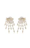 Eliou Éliou Delphin Drop Clip-on Earrings In White