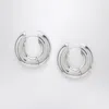 Eliou Devon Hoop Silver Earrings In Metallic