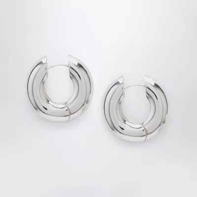 Eliou Éliou Devon Hoop Silver Earrings In Metallic
