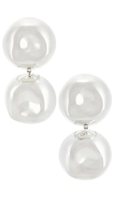 Eliou Double Lija Earrings In White