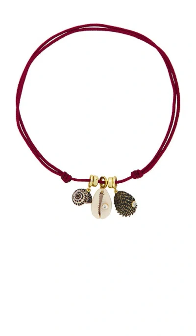 Eliou Drift Necklace In Burgundy