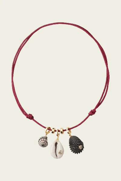 Eliou Drift Necklace In Burgundy