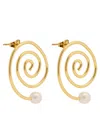 Eliou Espiral 18kt-gold Plated Drop Earrings
