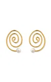 Eliou Espiral 18kt-gold Plated Drop Earrings In Gold