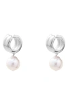 Eliou Éliou Eve Drop Hoop Earrings In Silver