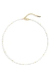 Eliou Éliou Ezra Freshwater Pearl Necklace In White