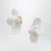 Eliou Éliou Fada White Earrings In Metallic