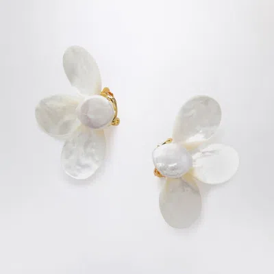 ELIOU ELIOU FADA WHITE EARRINGS