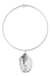 Eliou Éliou Fossil Necklace In Metallic