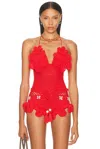 Eliou Hermosa Top In Red