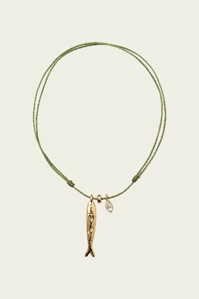 Eliou Isda Necklace In Green