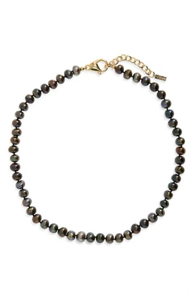 Eliou Éliou Kala Freshwater Pearl Necklace In Black
