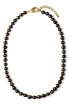 Eliou Éliou Kala Peacock Freshwater Pearl Necklace In Black