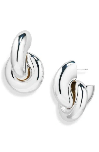 Eliou Éliou Khaia Hoop Earrings In Silver Plated