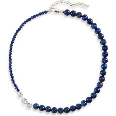 Eliou Éliou Lapis Lazuli Beaded Necklace In Metallic