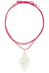 Eliou Laria Wrap Necklace In Red