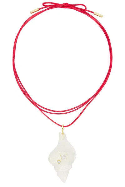 Eliou Laria Wrap Necklace In Red