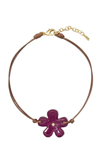 Eliou Lory Resin Necklace In Purple