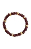 Eliou Madera Multi-stone Bracelet In Brown
