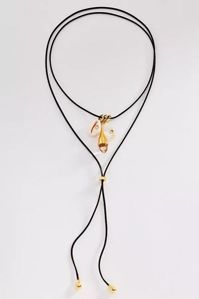 Eliou Marea Charm Wrap Lariat Necklace In Gold