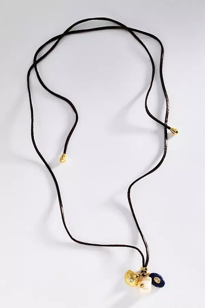 Eliou Marina Wrap Necklace In Blue
