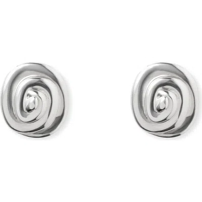 Eliou Éliou Marola Spiral Stud Earrings In Silver